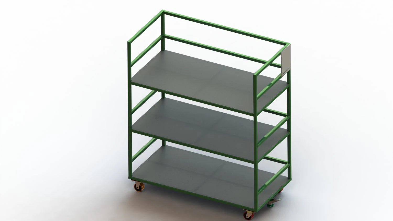 Steel Dory Shelves 3D Model .c4d .max .obj .3ds .fbx .stl .blend