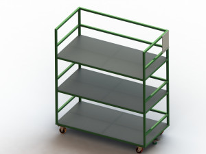 Steel Dory Shelves 3Dモデル