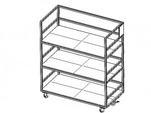 Steel Dory Shelves 3D-Modell