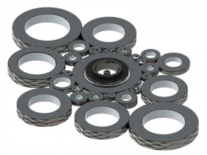 Комплект цилиндрических кольцевых калибров для диапазона измерения от 8 до 175 мм 3D Модель