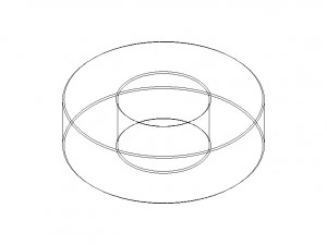 Cylindrical Ring Gages Set for Measuring Range 8 to 175 mm 3D Model