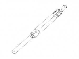 Cylindrical Type Plug Gauge Set for Measuring Range 6 to 50 mm 3D Model