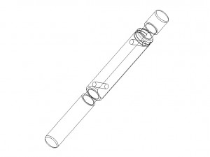 Cylindrical Type Plug Gauge Set for Measuring Range 6 to 50 mm 3D Model