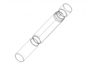 Cylindrical Type Plug Gauge Set for Measuring Range 6 to 50 mm 3D Model