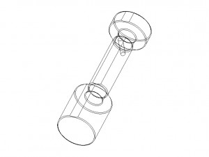 Cylindrical Type Plug Gauge Set for Measuring Range 6 to 50 mm 3D Model