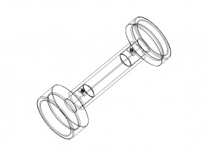 Cylindrical Type Plug Gauge Set for Measuring Range 6 to 50 mm 3D Model