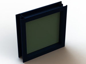 Aluminium Glass Fixed Window 3D Model