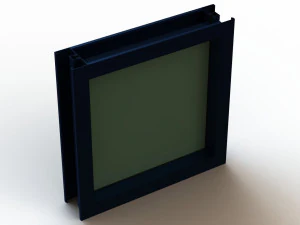Aluminium Glass Fixed Window 3D Model