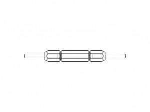 Reversible Type Plug Gauge Set for Measuring Range Up to 22 mm 3D Model