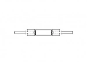 Reversible Type Plug Gauge Set for Measuring Range Up to 22 mm 3D Model