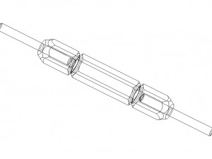 Reversible Type Plug Gauge Set for Measuring Range Up to 22 mm 3D Model