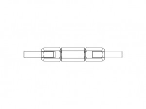 Reversible Type Plug Gauge Set for Measuring Range Up to 22 mm 3D Model