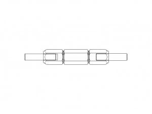 Reversible Type Plug Gauge Set for Measuring Range Up to 22 mm 3D Model