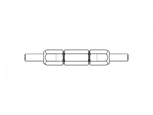 Reversible Type Plug Gauge Set for Measuring Range Up to 22 mm 3D Model