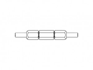 Reversible Type Plug Gauge Set for Measuring Range Up to 22 mm 3D Model