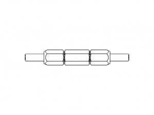 Reversible Type Plug Gauge Set for Measuring Range Up to 22 mm 3D Model