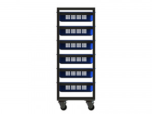 Aluminium Profile Storage Rack Modello 3D