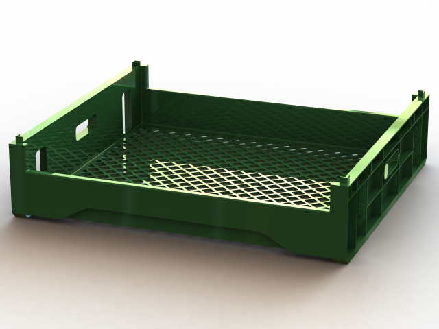 Bakery Storage Tray 3D Model .c4d .max .obj .3ds .fbx .stl .blend 