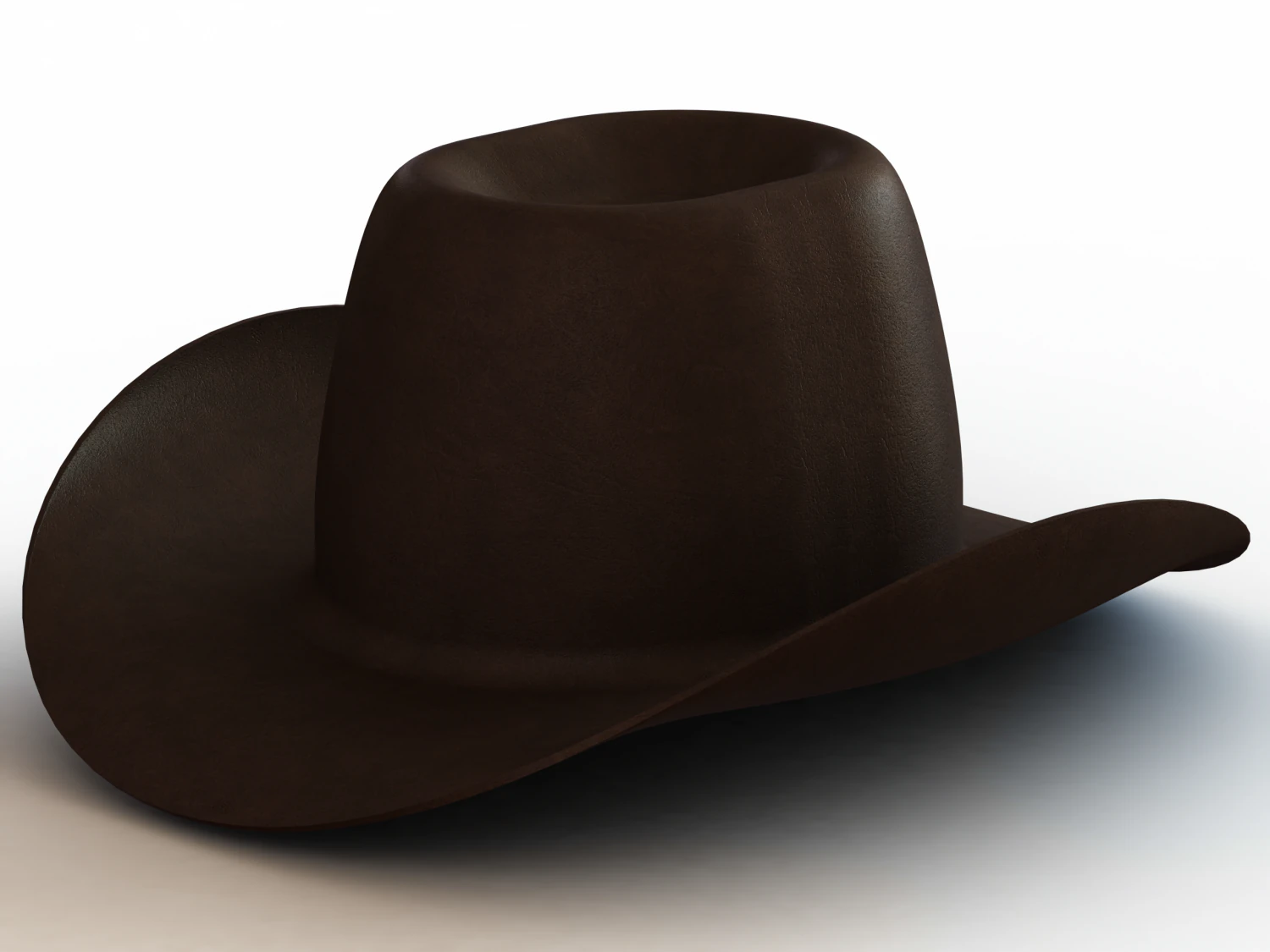 Western Cowboy Hat 3D Model .c4d .max .obj .3ds .fbx .stl .blend