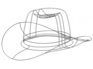 Western Cowboy Hat 3D Model
