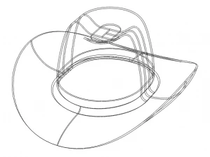 Western Cowboy Hat 3D Model
