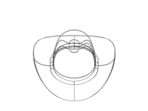 Western Cowboy Hat Modelo 3D