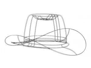 Western Cowboy Hat 3D Model