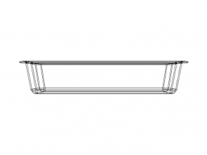 Cooking Mould Rectangle 25X38CM 3D-Modell