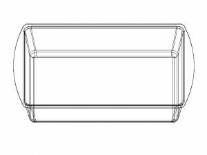Cooking Mould Rectangle 25X38CM 3D-Modell