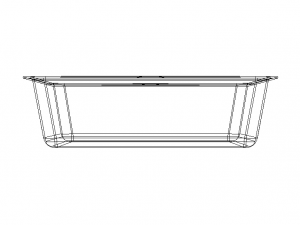 Cooking Mould Rectangle 25X38CM 3D-Modell