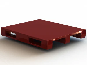 Plastikowa paleta do w&oacute;zk&oacute;w widłowych HDPE o wymiarach 1200 x 1000 mm Model 3D