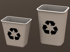 PE Waste Bin 3Dモデル