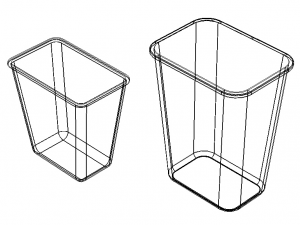 PE Waste Bin 3D Modell