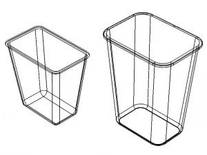 PE Waste Bin 3D Model