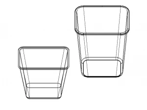 PE Waste Bin 3D Model