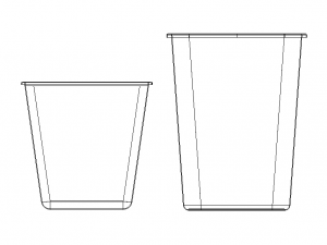 PE Waste Bin 3D Modell