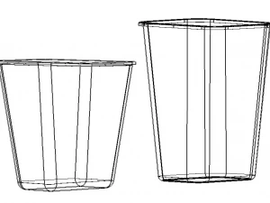 PE Waste Bin 3D Model