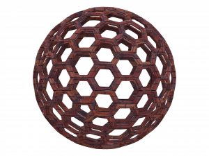Wireframe Shape Geometric Honeycomb Sphere 3D 프린트 모델