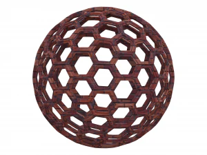 Wireframe Shape Geometric Honeycomb Sphere 3D Print Model