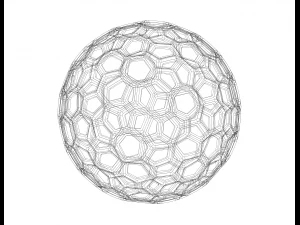 Wireframe Shape Geometric Honeycomb Sphere 3D Print Model