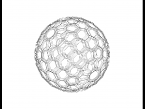 Wireframe Shape Geometric Honeycomb Sphere 3D 프린트 모델