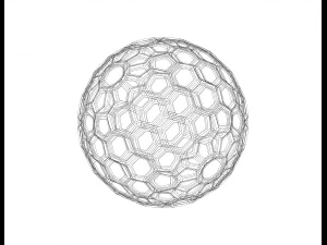 Wireframe Shape Geometric Honeycomb Sphere 3D Print Model