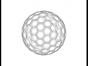 Wireframe Shape Geometric Honeycomb Sphere 3D 프린트 모델