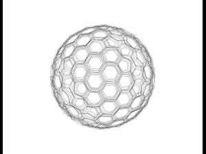 Wireframe Shape Geometric Honeycomb Sphere 3D Print Model