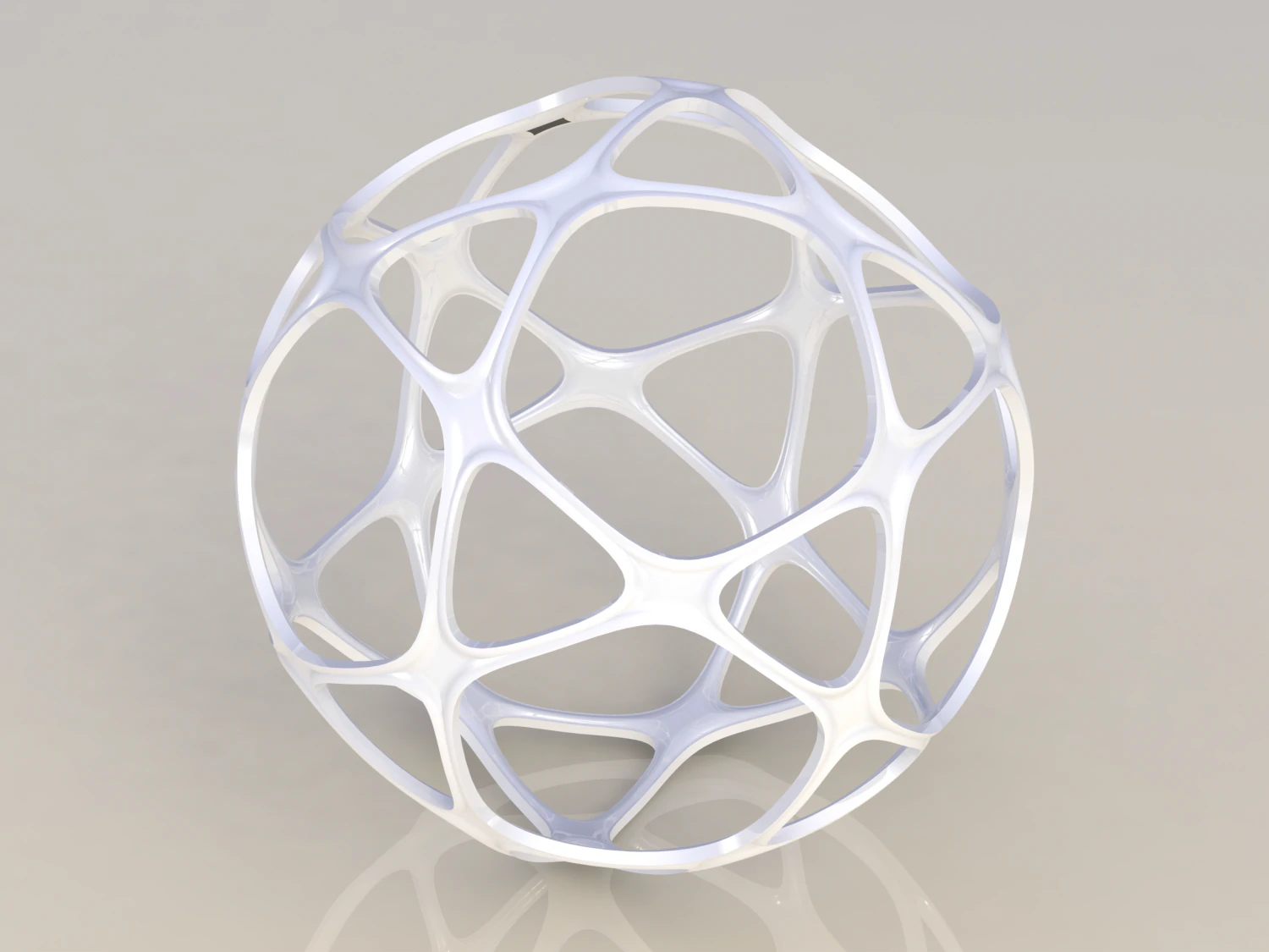 Wireframe Shape Geometric Sports Ball 3D Print Model .c4d .max .obj .3ds .fbx .stl .blend