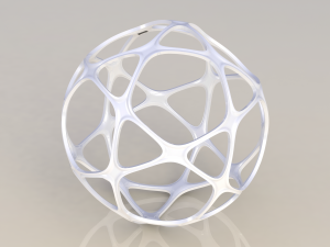 Wireframe Shape Geometric Sports Ball 3D प्रिंट मॉडल