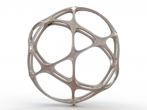 Wireframe Shape Geometric Sports Ball 3D Принт Модель