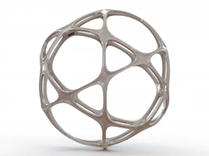 Wireframe Shape Geometric Sports Ball 3D Print Model