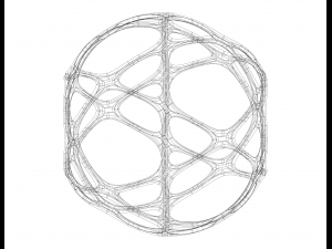 Wireframe Shape Geometric Sports Ball 3D Принт Модель