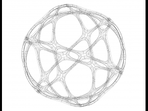 Wireframe Shape Geometric Sports Ball 3D Принт Модель